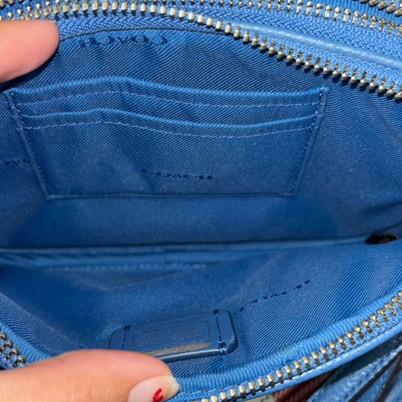 Coach Studded Blue Crossbody Bag - Picture 14 of 15